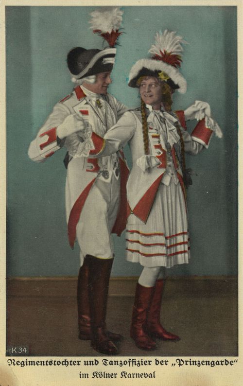 Regimentstochter und Tanzoffizier der 'Prinzengarde'