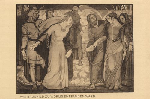 'Wie Brunhild zu Worms empfangen ward'