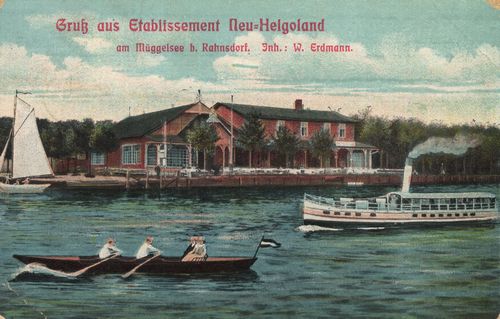 Etablissement 'Neu-Helgoland' am Müggelsee bei Rahnsdorf