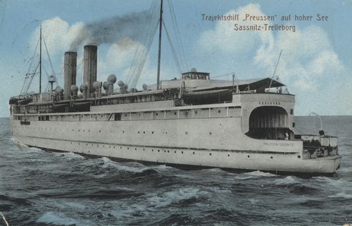 Trajektschiff 'Preussen' auf hoher See