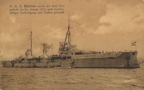 S. M. S. 'Blücher' sinkt, 24. Januar 1915