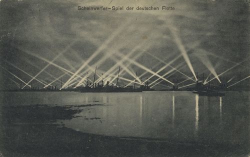 Scheinwerferspiel der deutschen Flotte