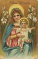 Maria mit Kind und Lilien
