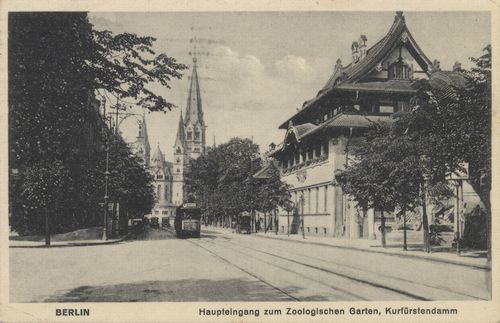 Haupteingang, Kurfrstendamm und Kaiser-Wilhelm-Gedchtniskirche