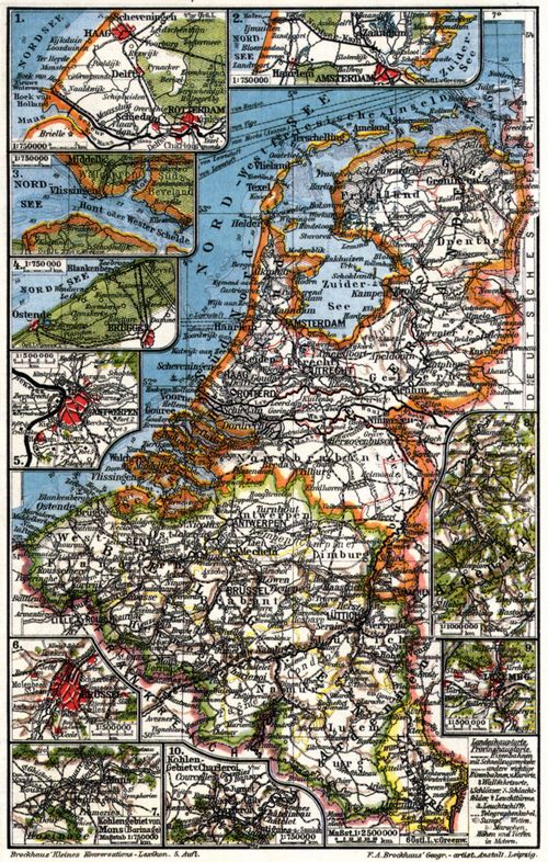 Niederlande, Belgien und Luxemburg I. (Karten)