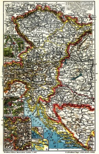 Österreich-Ungarische Monarchie (Karten) III. Westliche Hälfte.