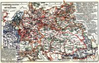 Strategie. I. (Karte) Heeresdislokation in Mitteleuropa.