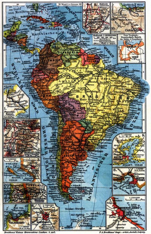 Südamerika. I. (Karten)