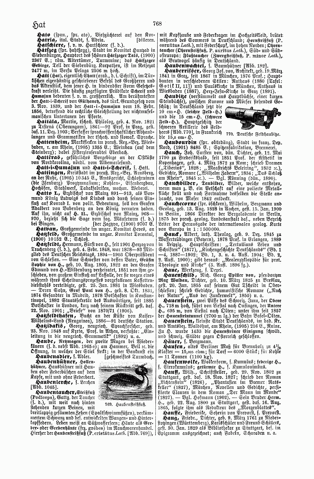 Brockhaus' Kleines Konversations-Lexikon, fünfte Auflage, Band 1. Leipzig 1911. S. 768