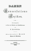 Damen Conversations Lexikon, Band 7. [o.O.] 1836