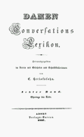 Damen Conversations Lexikon, Band 8. [o.O.] 1837