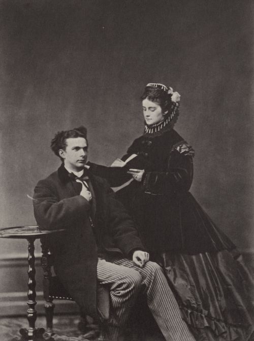 Albert, Joseph: Knig Ludwig II. und seine Verlobte, Prinzessin Sophie, Herzogin in Bayern
