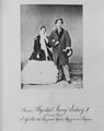 Albert, Joseph: Offizielles Verlobungsphoto König Ludwigs II. mit Prinzessin Sophie von Bayern