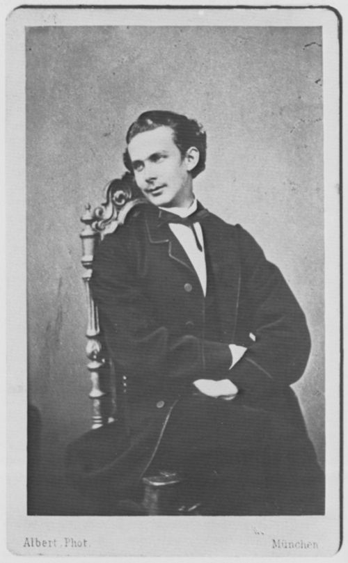 Albert, Joseph: Portrtstudie von Knig Ludwig II.