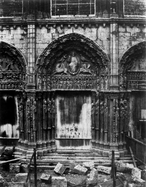 Baldus, Edouard-Denis: Das Hauptportal der Kathedrale von Chartres