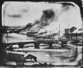 Barnard, George N.: Brennende Mühlen in Oswego, New York