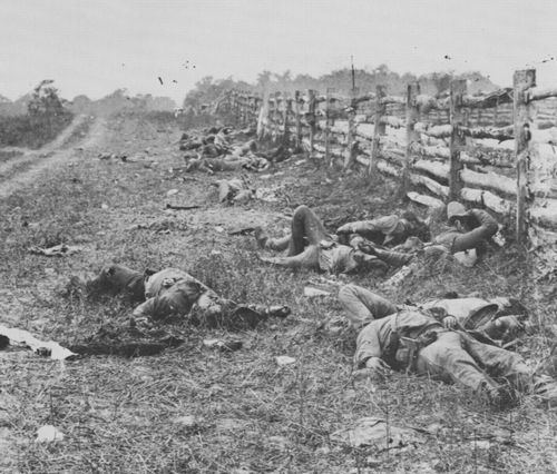 Brady, Mathew B.: Auf dem Antietam Schlachtfeld