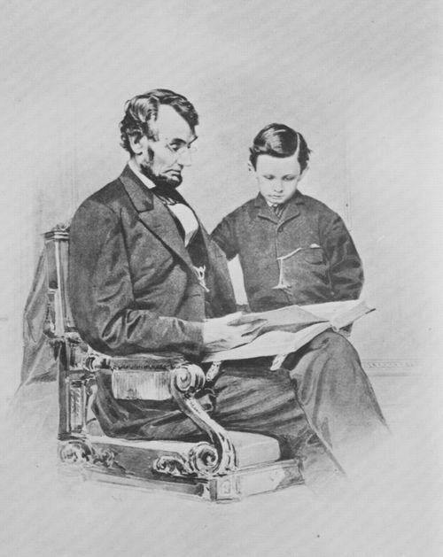 Brady, Mathew B.: Lincoln und Kind