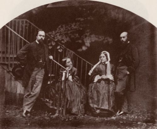 Carrol, Lewis: Frau Rossetti mit Dante Gabriel, Christina und William Michael