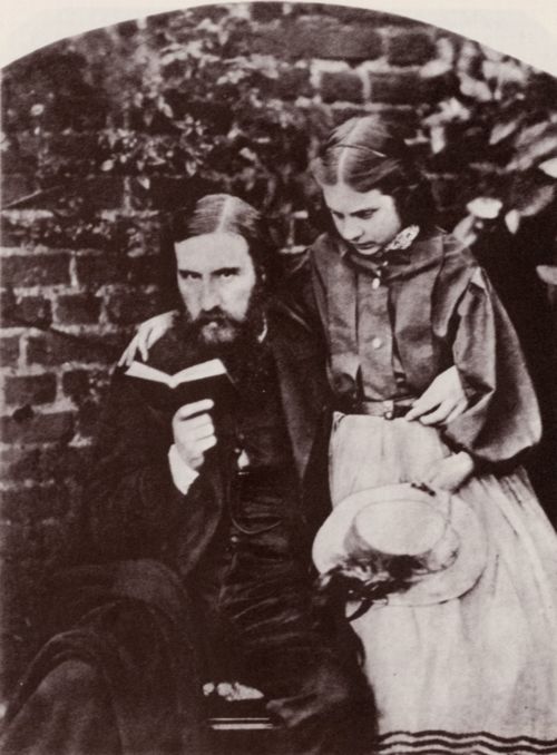 Carrol, Lewis: George MacDonald, Romanautor und Dichter, mit seiner ltesten Tochter, Lily