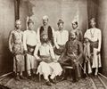 Dayal, Raja Lala Deen: Raghubir Singh, Maharadscha von Bundi mit seinem Gefolge