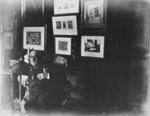 Degas, Antoine: Ein Freund im Salon von Ludovic Halvy