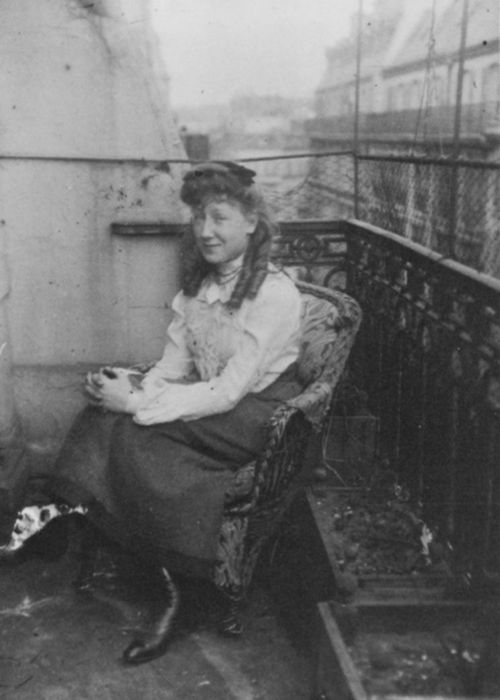 Degas, Antoine: Junges Mdchen auf einem Balkon