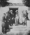 Fenton, Roger: Gruppe im Hauptquartier (von links nach rechts): Lord Burghersh, ein A.D.C., Oberst Vico, Lord Raglan, Marschall Plissier, ein Spahi, ein A.D.C.