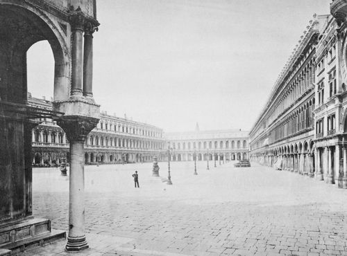 Gebrder Alinari: Der San Marco Platz in Venedig