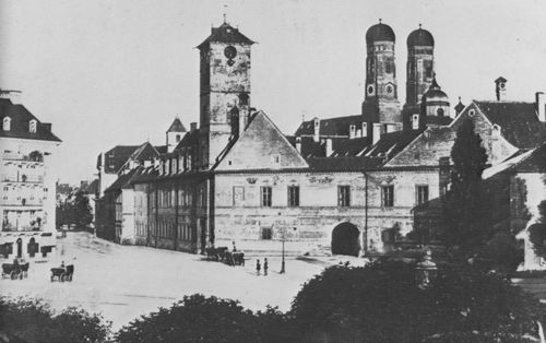 Hanfstaengl, Franz: Die Max-Burg vom Maximiliansplatz