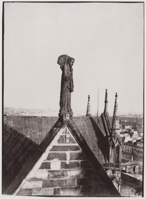 Ngre, Charles: Paris. Der Auferstehungsengel auf dem Giebel des Kirchenschiffs von Notre-Dame