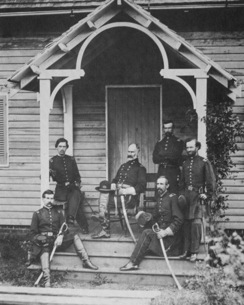O'Sullivan, Timothy H.: Culpeper, Virginia, General Patrick und Gefolge