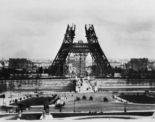 Petit, Pierre: Bau des Eiffelturms