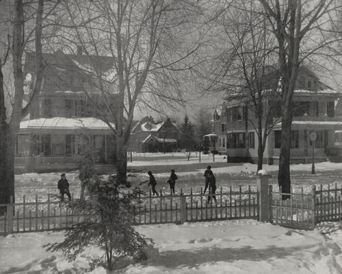Riis, Jacob A.: Winter auf dem Richmond Hill vor unserem Haus