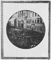 Deutscher Photograph um 1855: Auffahrt vor der Münchner Michaelskirche