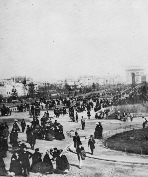 Franzsischer Photograph um 1860: Avenue de l'Impratrice, Paris