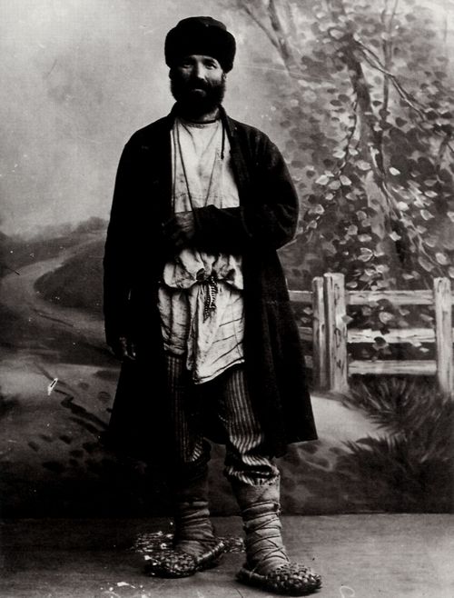 Russischer Photograph um 1890: Bauer aus dem Gouvernement Rjazan', der als Abgesandter in der Staatsduma diente