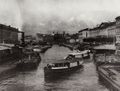Russischer Photograph um 1900: Blick auf den Fontanka-Fluss zwischen der Aničkov- und der Semenovskij-Brcke. St. Petersburg