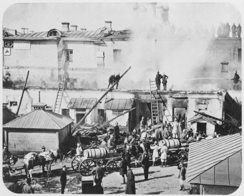 Russischer Photograph um 1872: Brand in Moskau