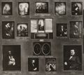 Deutscher Photograph: Daguerreotypientableau Nr. 1 mit Aufnahmen aus den Jahren 1845-1857