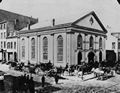 Amerikanischer Photograph um 1865: Die Grand Street Zunftställe