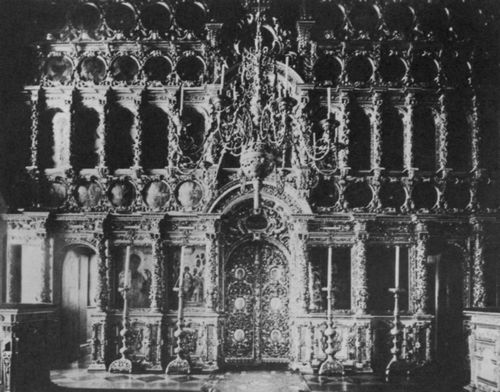 Russischer Photograph um 1892: Die Ikonostase der Erlser-Kathedrale