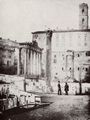Italienischer Photograph um 1858: Die südwestliche Ecke des Forum Romanum