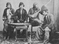 Russischer Photograph um 1865: Eine Zigeunerkapelle
