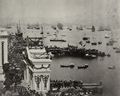 Chinesischer Photograph um 1872: Feierlichkeiten zur Ankunft des Herzogs von Edinburgh, Hong Kong