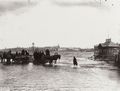 Russischer Photograph um 1903: Hochwasser der Neva, vom Universittskai aus gesehen. St. Petersburg