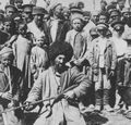 Russischer Photograph um 1900: Kirgisische Musikanten in Orenburg