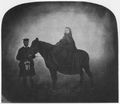 Englischer Photograph um 1863: Königin Victoria und ihr Kammerdiener John Brown