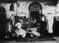 Deutscher Photograph um 1881: »Lebende Bilder« vom Knstler-Kostmfest der Akademie der bildenden Knste »Kneipreise um die Welt« in Kil's Kolosseum