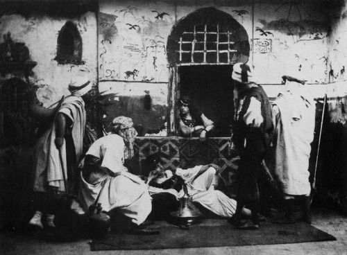 Deutscher Photograph um 1881: »Lebende Bilder« vom Knstler-Kostmfest der Akademie der bildenden Knste »Kneipreise um die Welt« in Kil's Kolosseum
